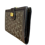 Celine Vintage Macadam Long Wallet Brown