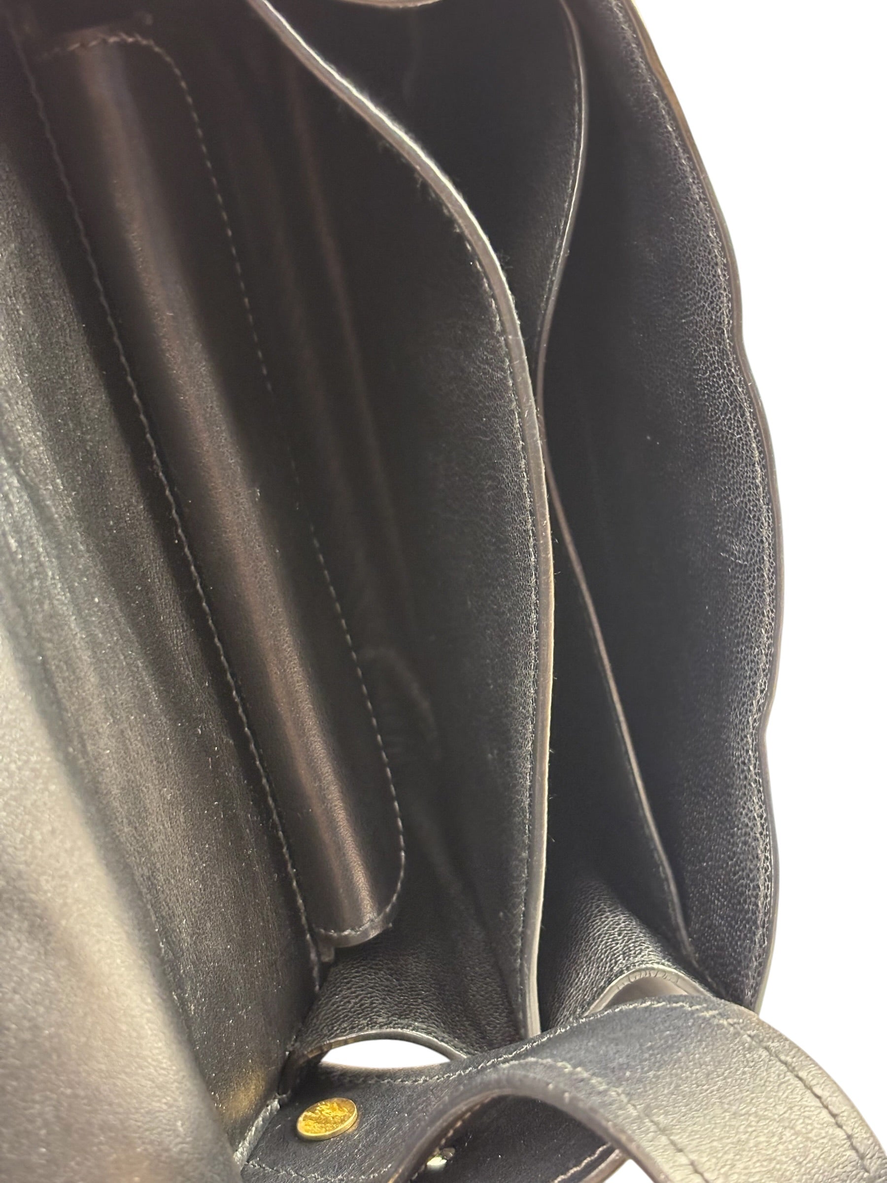 Prada Black Saffiano Leather Cahier Shoulder Bag