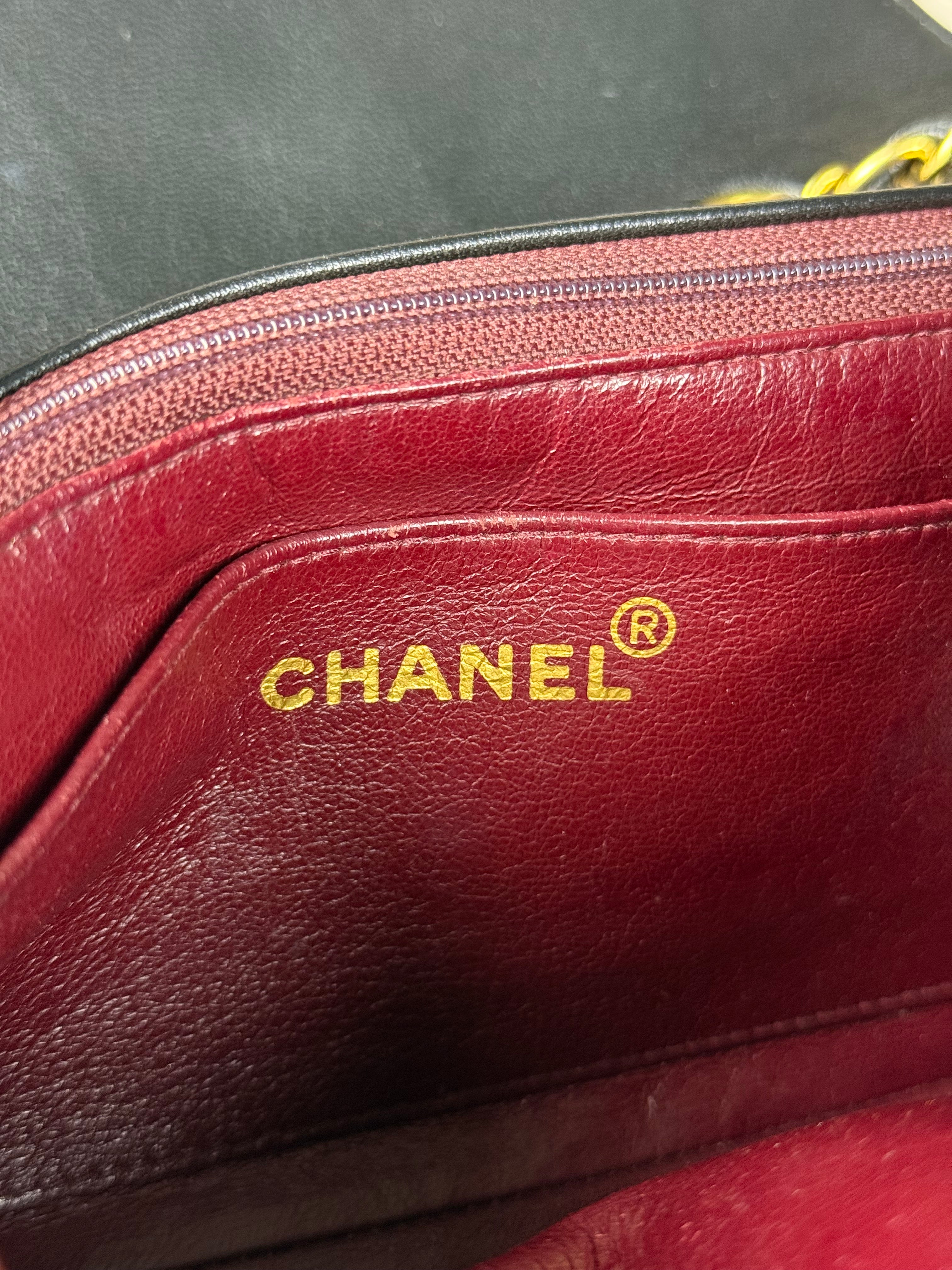 Chanel CC Diana Flap Bag Black 1994