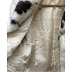 Vintage Cream/Brown Rabbit Fur Coat