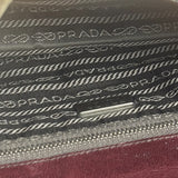 Prada Enameled Metal Triangle Brown Shoulder Bag