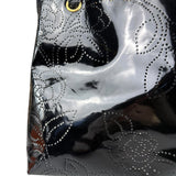 Chanel Black Patent Floral Cutout Tote (Patent Damaged) 2003