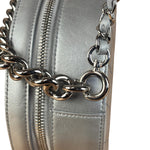Chanel Silver CC Round as Earth Chain 2Way Bag (Authentic Limited Edition Sample)