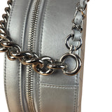 Chanel Silver CC Round as Earth Chain 2Way Bag (Authentic Limited Edition Sample)
