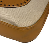 Hermes Brown Leather Trim Evelyne 2004