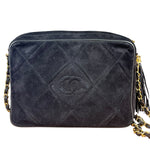 Chanel Suede CC Matelasse Camera Bag '88