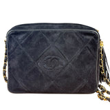Chanel Suede CC Matelasse Camera Bag '88