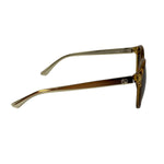 Gucci Brown Translucent GG3697/S Round-To-Oval Sunglasses