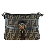 Fendi Vintage Zucca Pattern Canvas Shoulder Bag