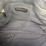 Chanel Grey/Black Quilted Nylon Bubble Shoulder Bag 2009