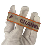 Chanel Vintage Rubber Logo Bracelet
