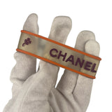 Chanel Vintage Rubber Logo Bracelet