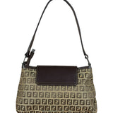 Fendi Zucchino Drawstring Flap Shoulder Bag