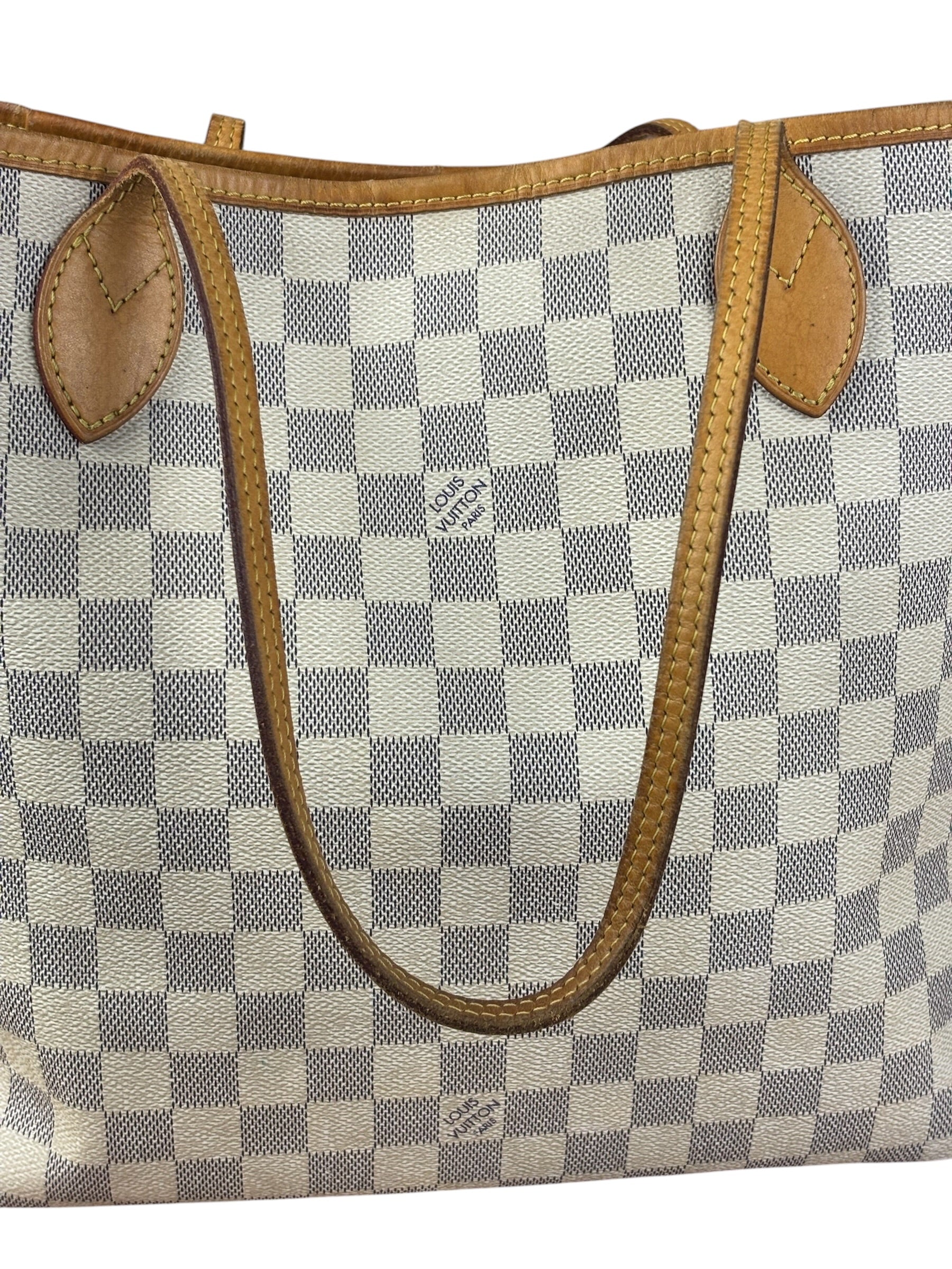 Louis Vuitton Damier Azur Neverfull Shoulder Bag GM