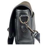 Coach Black Pebbled Leather Lucas Crossbody Bag