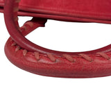 Balenciaga Red Leather Le City Tote