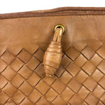Bottega Veneta Brown Woven Intrecciato Pochette