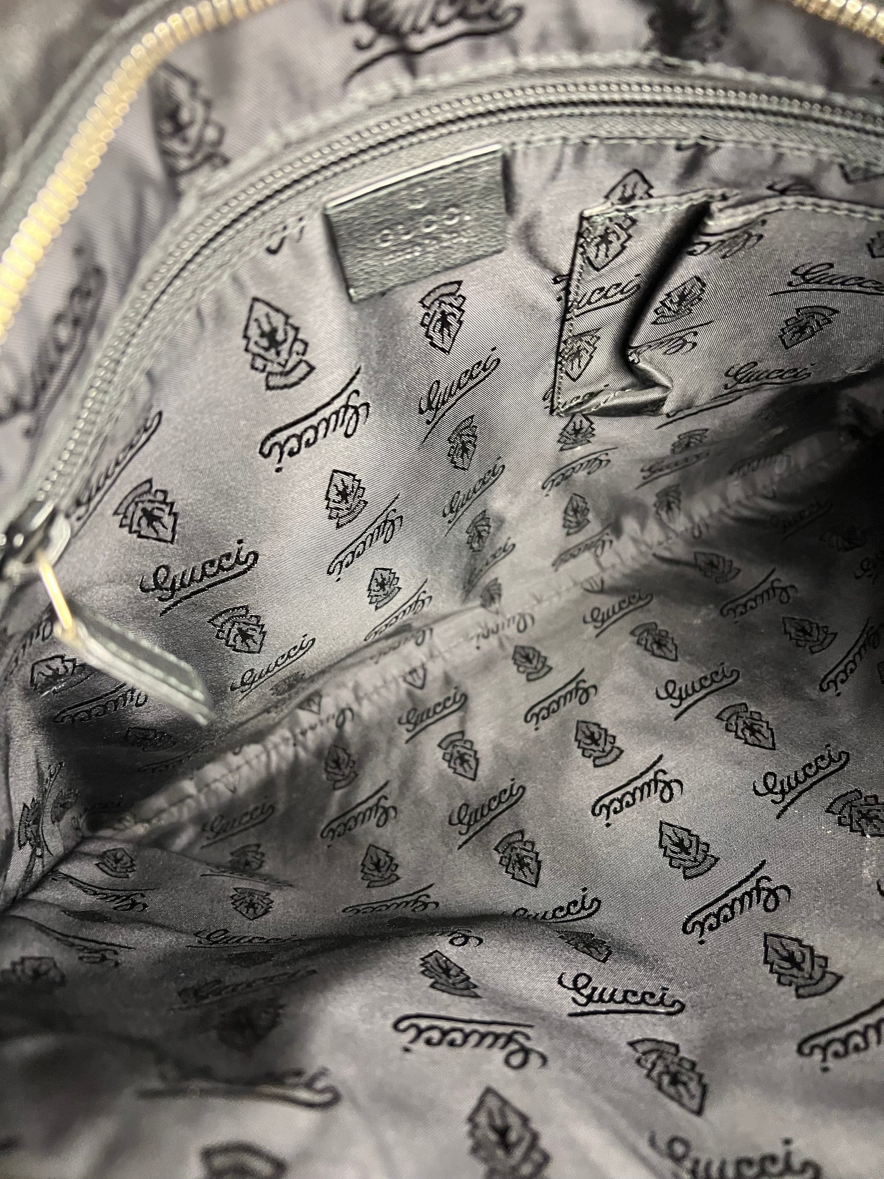 Gucci GG Black Leather Crossbody Bag