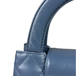 Chanel Blue Quilted Calfskin Nano Kelly Shopper Two-Way Bag 2023