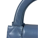 Chanel Blue Quilted Calfskin Nano Kelly Shopper Two-Way Bag 2023