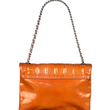 Chanel Orange/Pink Chocolate Bar Keyboard Digital Flap Shoulder Bag 2001