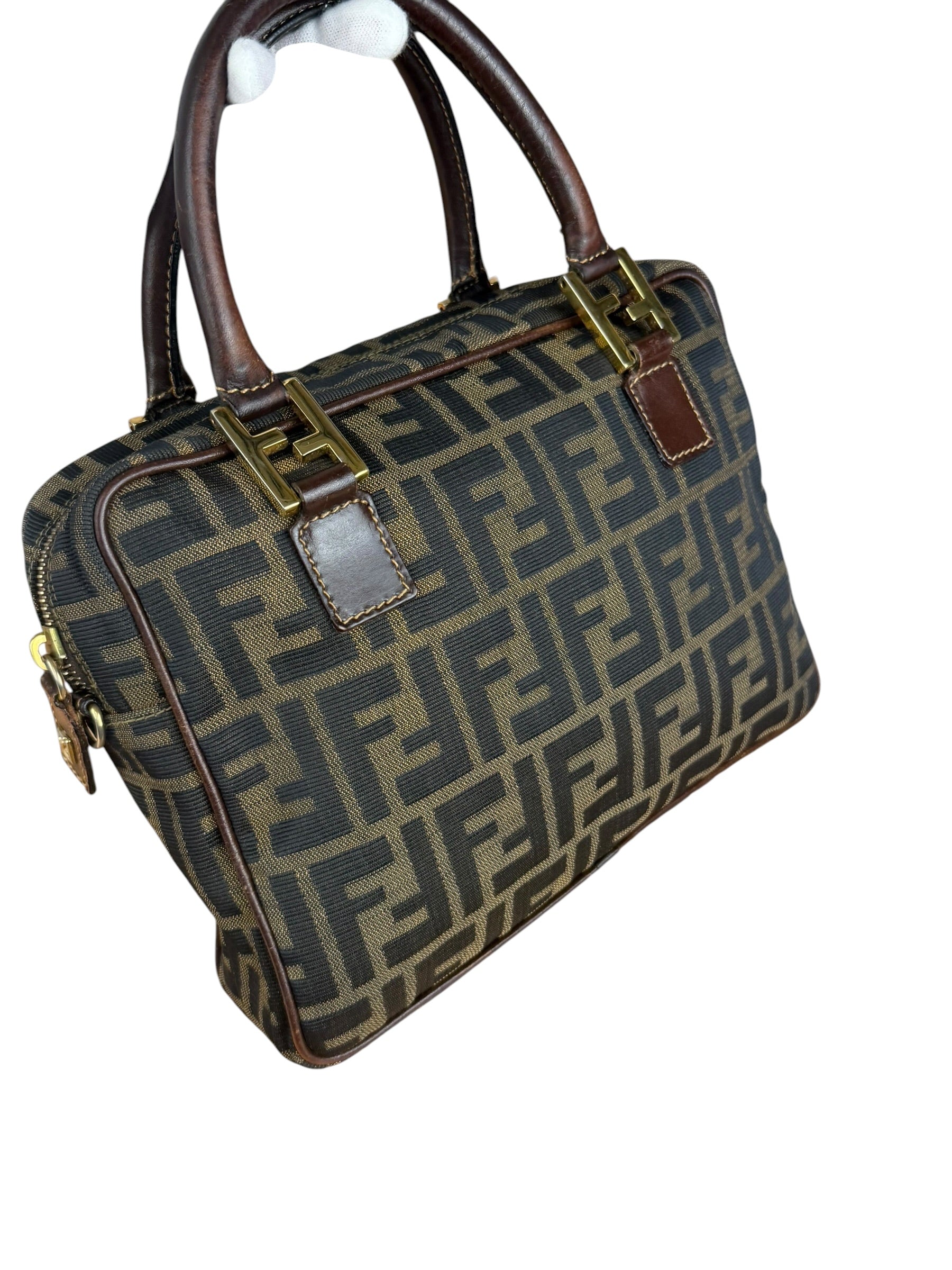 Fendi FF Vintage Zucca Mini Top Handle Bag
