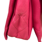 Chanel Pink Quilted Leather Accordion Flap Bag 2014
