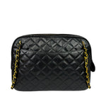 Chanel Black Quilted Lambskin Camera Bag 1989