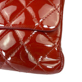 Chanel Red Patent  Quilted Double 2.55 Flap 2009