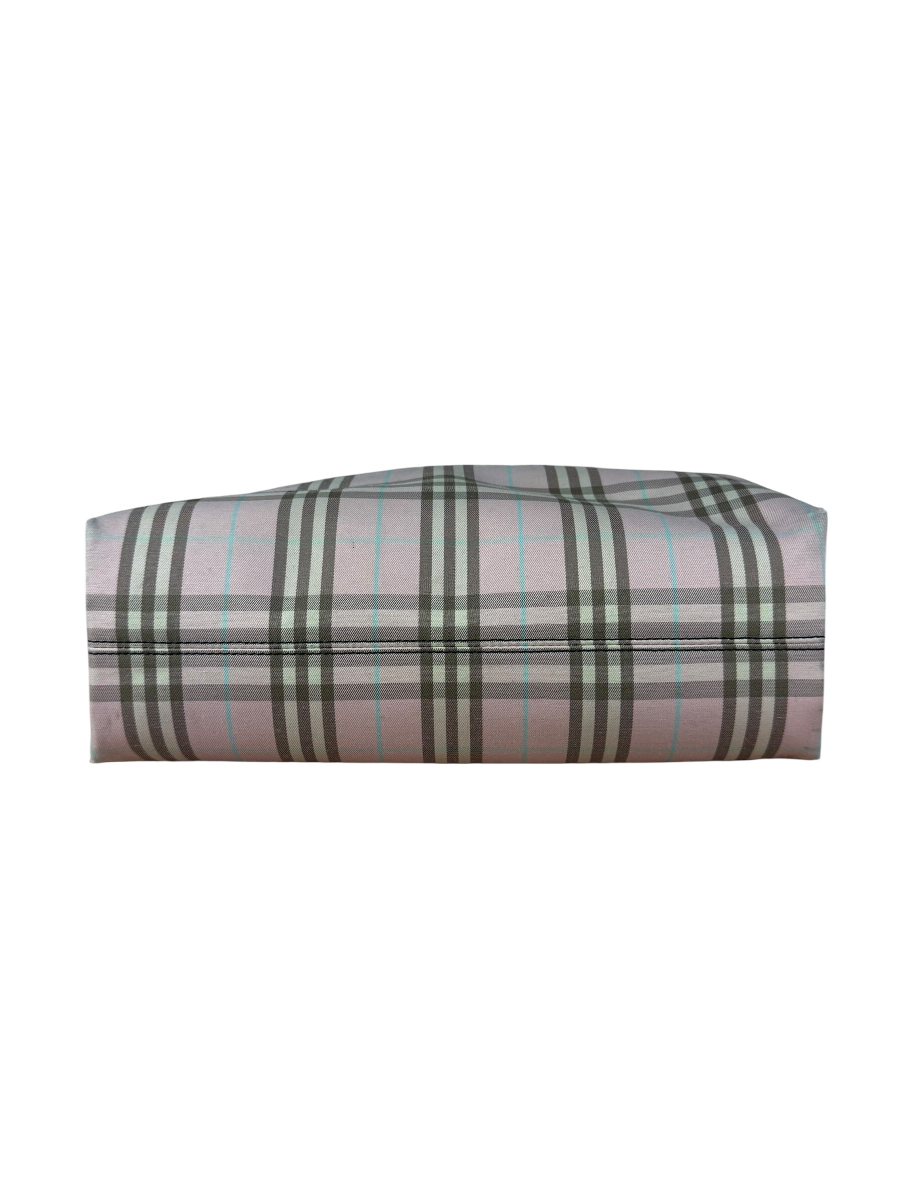 Burberry Vintage Light Pink Check Long Tote Bag