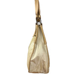 Prada Vintage Beige Nylon/Leather Logo Handbag