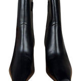 Gucci Black Leather Heel Boots