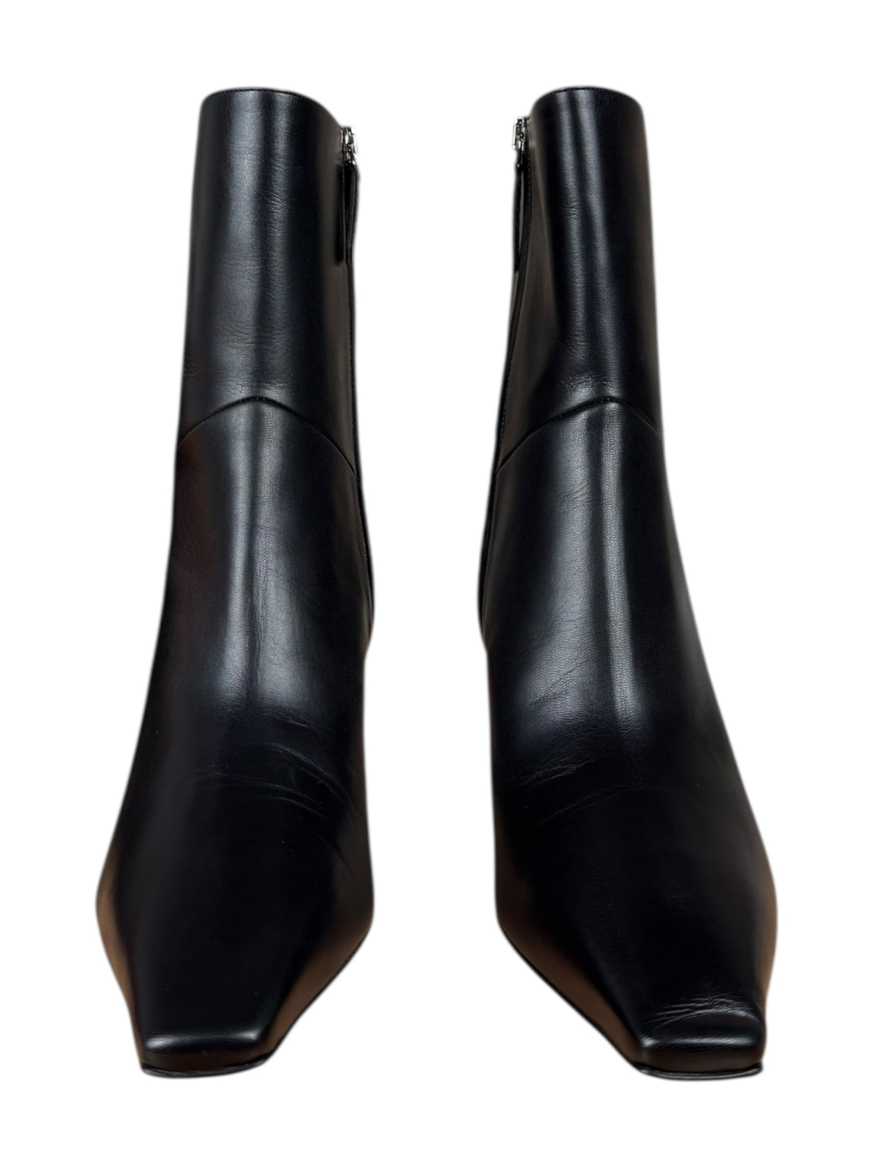 Gucci Black Leather Heel Boots