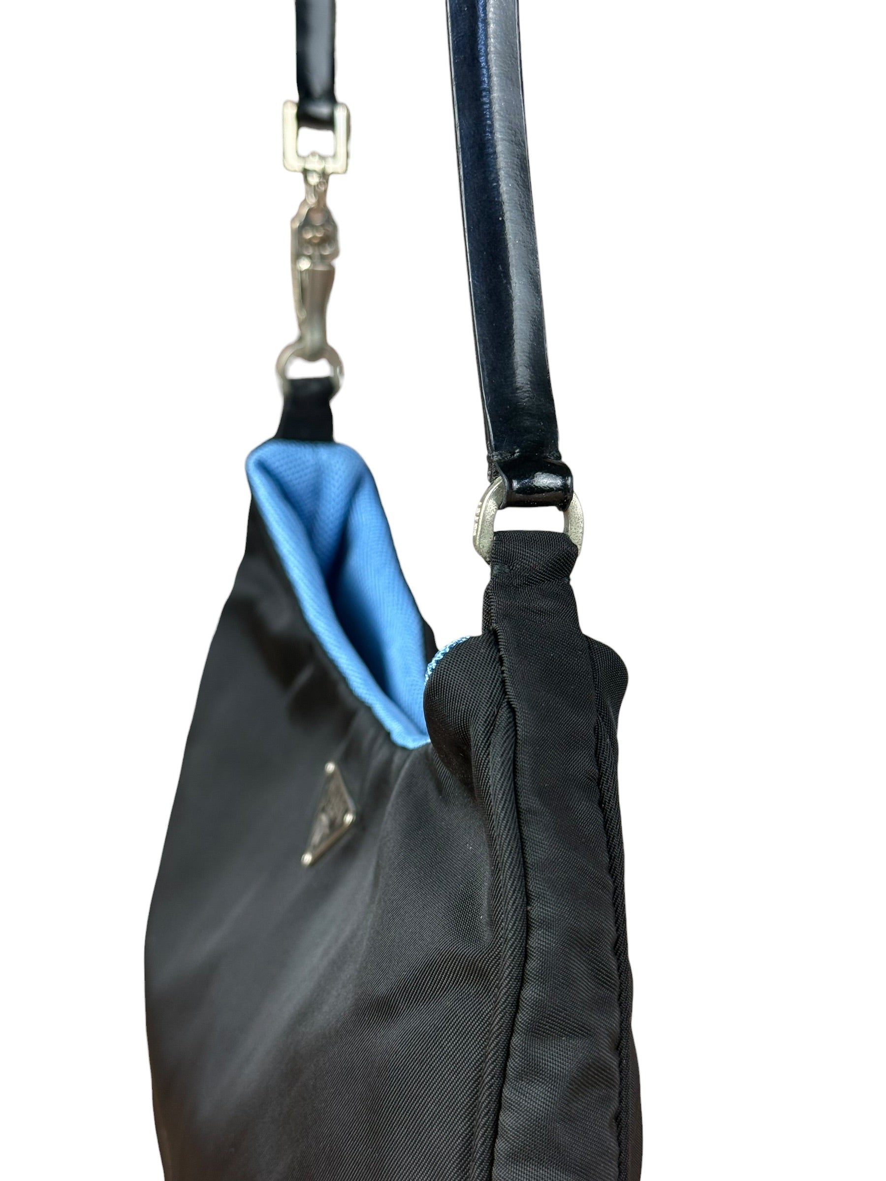 Prada Vintage Black Nylon Pochette