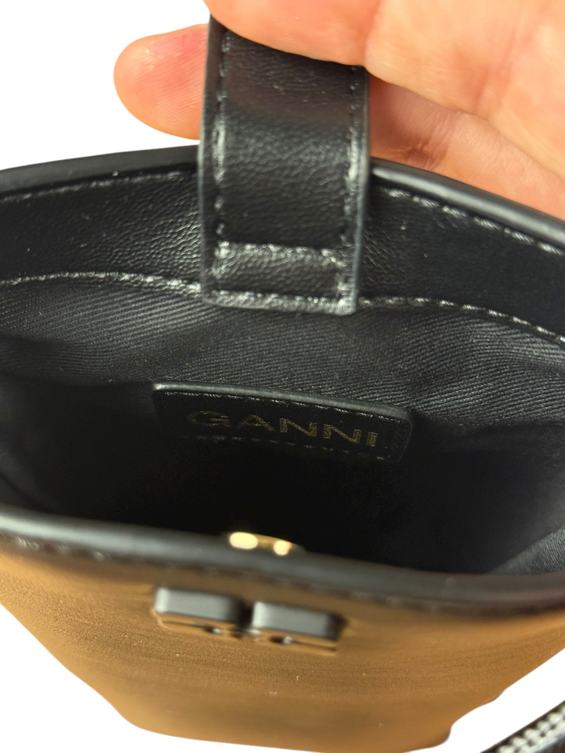 Ganni Bou Crossbody Bag Black