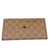 Gucci GG Pink Crystal Canvas Long Wallet