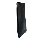Celine Black Leather Solo Zipper Clutch