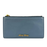 Miu Miu Vintage Blue Zip Cardholder