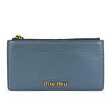 Miu Miu Vintage Blue Zip Cardholder