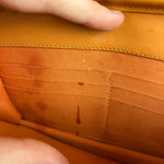 Chanel Orange Patent Leather Flap Wallet on Chain Bag