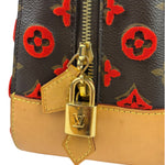 Louis Vuitton Limited Edition Deauville Cube Rosso Handbag Red