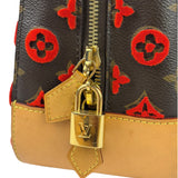 Louis Vuitton Limited Edition Deauville Cube Rosso Handbag Red
