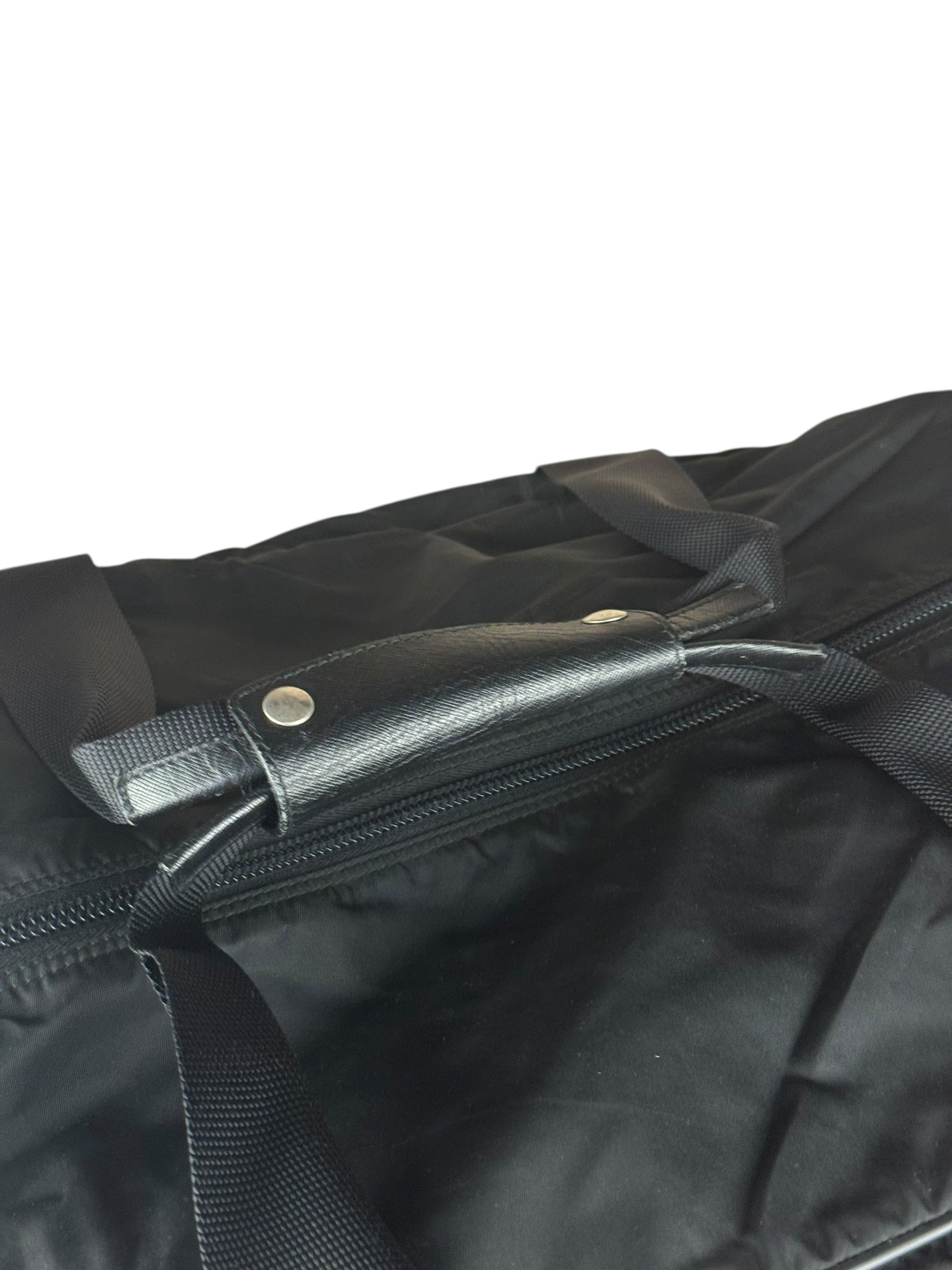 Prada Black Nylon Vintage Duffle Bag