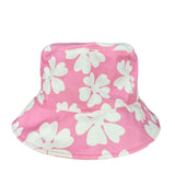 Miu Miu Pink Floral Canvas Bucket Hat