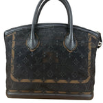Louis Vuitton Limited Edition Black Monogram Transparence Lockit Hand Bag