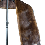 Vintage Brown Fur Tailed Shawl