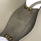 Fendi Dove Gray Leather C'mon Crossbody Bag