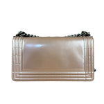 Chanel Pink Glazed Calfskin M Boy Bag 2012