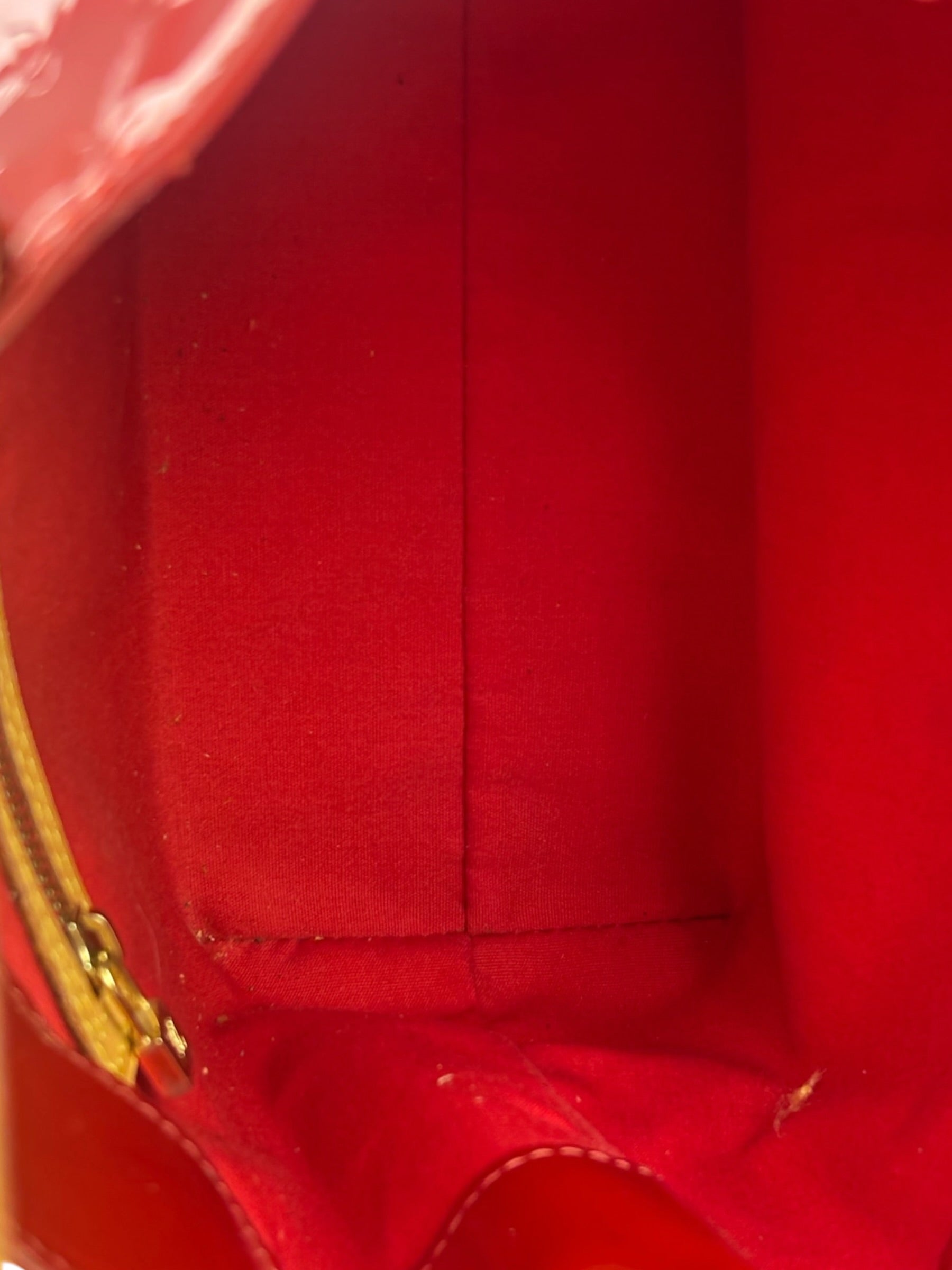 Louis Vuitton Vintage Rouge Monogram Vernis Reade Tote Bag PM