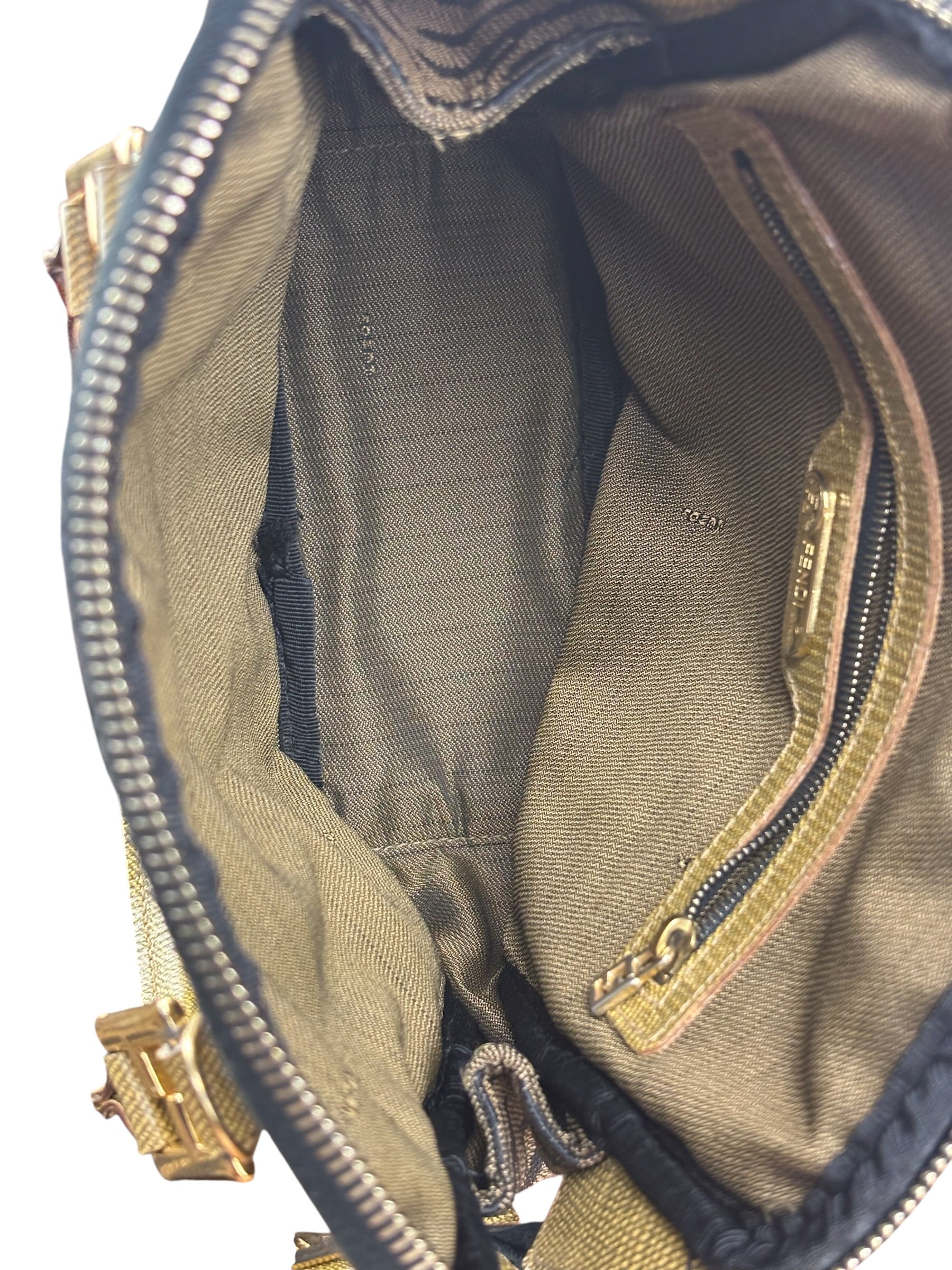 Fendi Vintage Tiger Print Mini Bowler Bag
